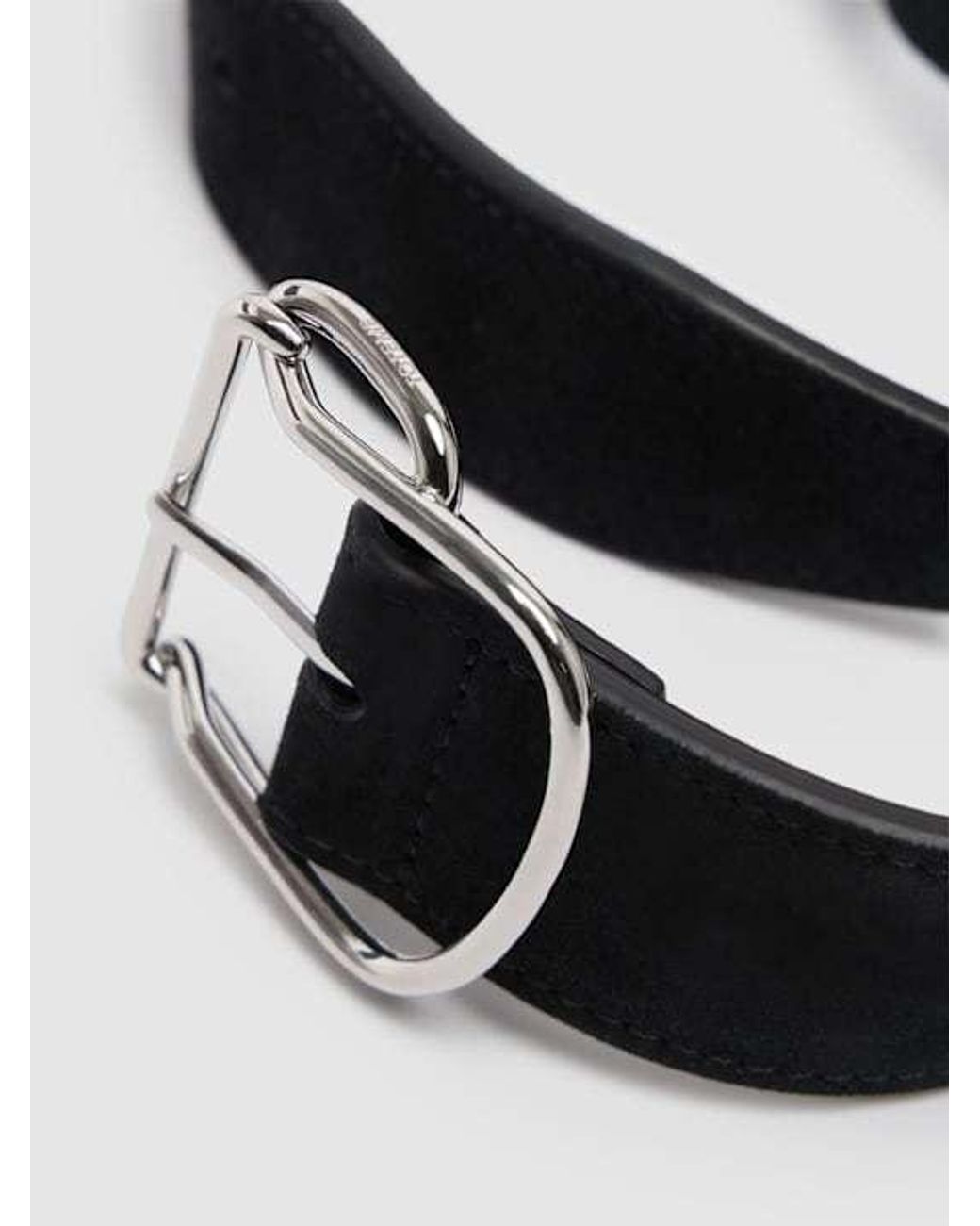 Totême  White Belt With Round Buckle