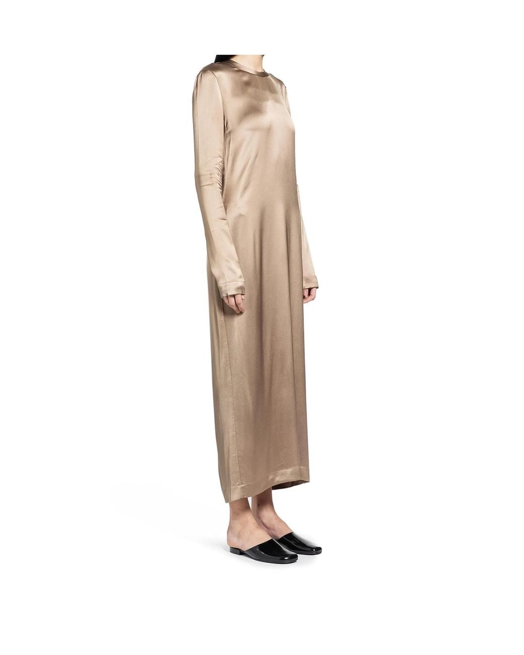 Totême Natural Long Satin Dress