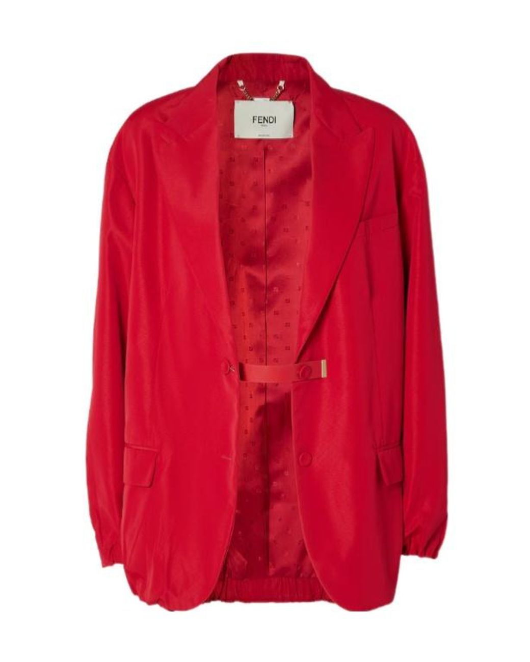 Fendi Red Belted Jacket