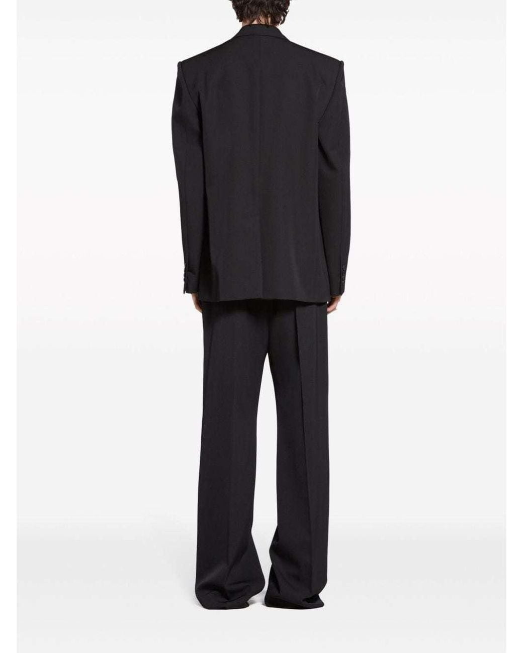 Balenciaga Blue Wool Single-Breasted Blazer Jacket for men