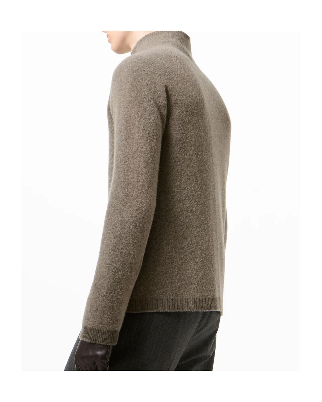 Our Legacy Green High Neck Zip Cardigan for men