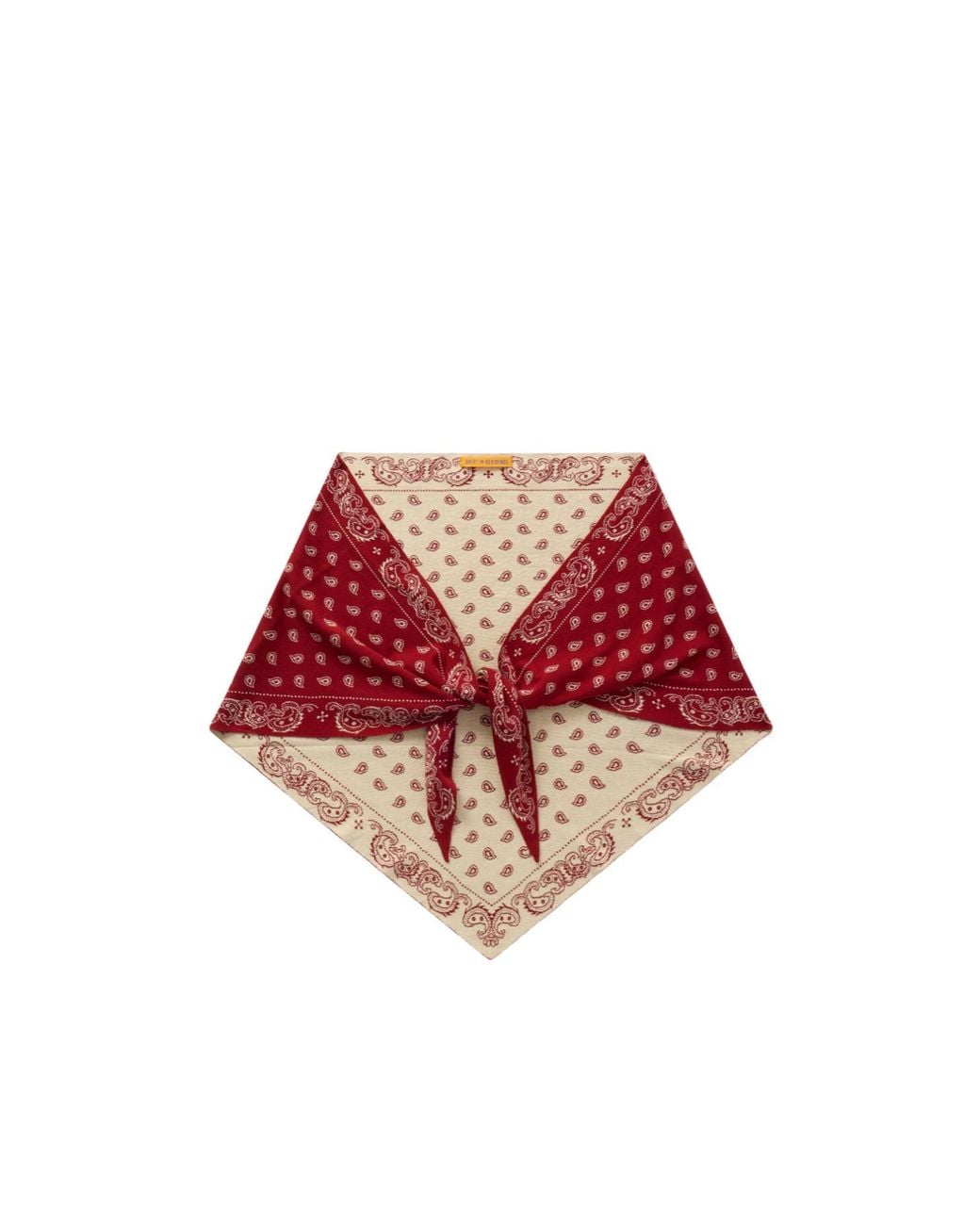 Guest In Residence Red The Wild Rag Cotton And Silk-Blend Jacquard Scarf