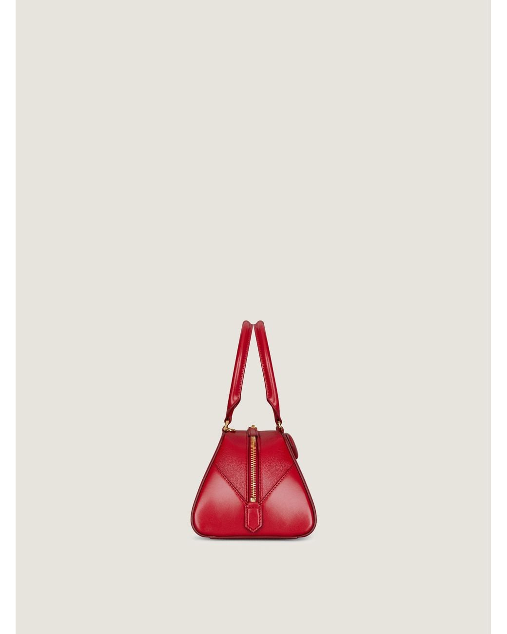 Givenchy Red Antigona Cube East-West Small Top Handle Bag