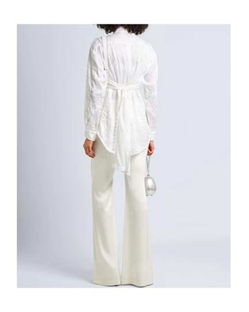 Burberry White Lace Shirts Blouses