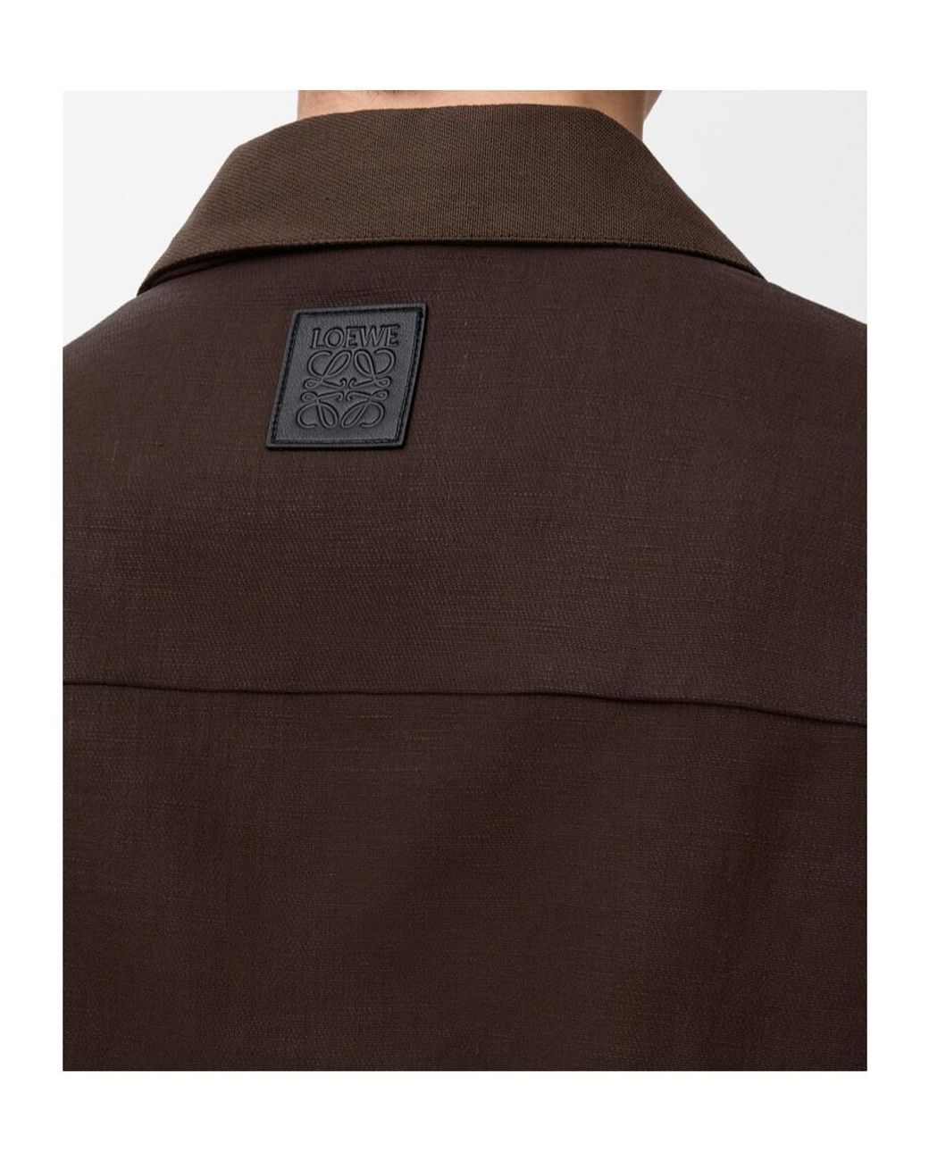 Loewe Brown Short Sleeve Shirt for men