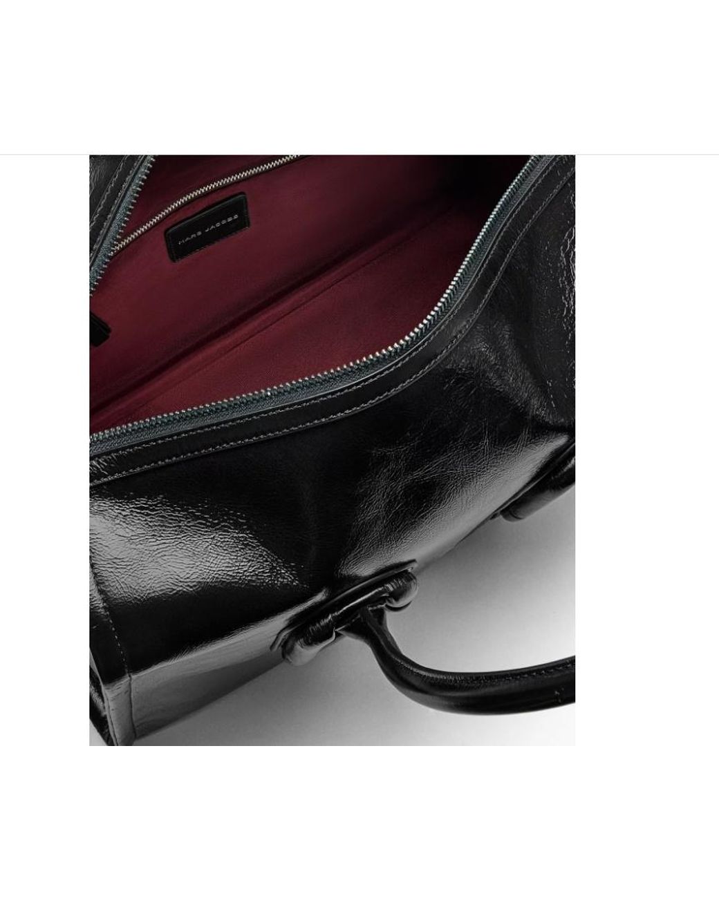 Marc Jacobs Black Top Handle Leather Tote Bag
