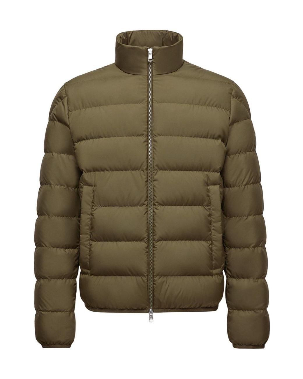 Moncler Green Baudinet Zip-Up Short Padded Jacket for men