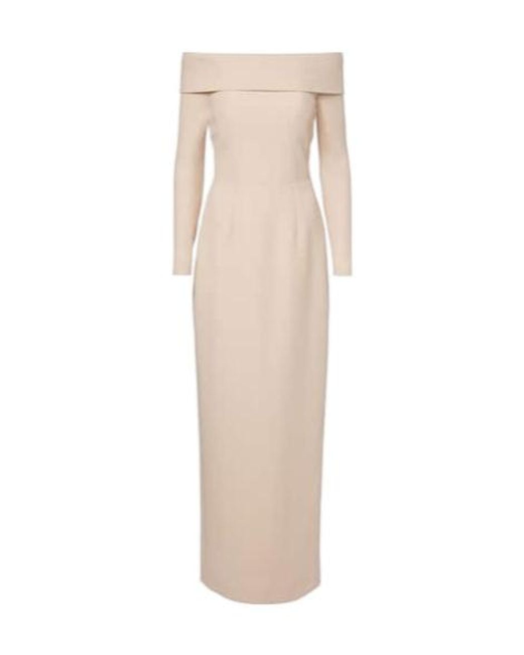 Emilia Wickstead Natural Nosrat Wool Crêpe Bustier Dress
