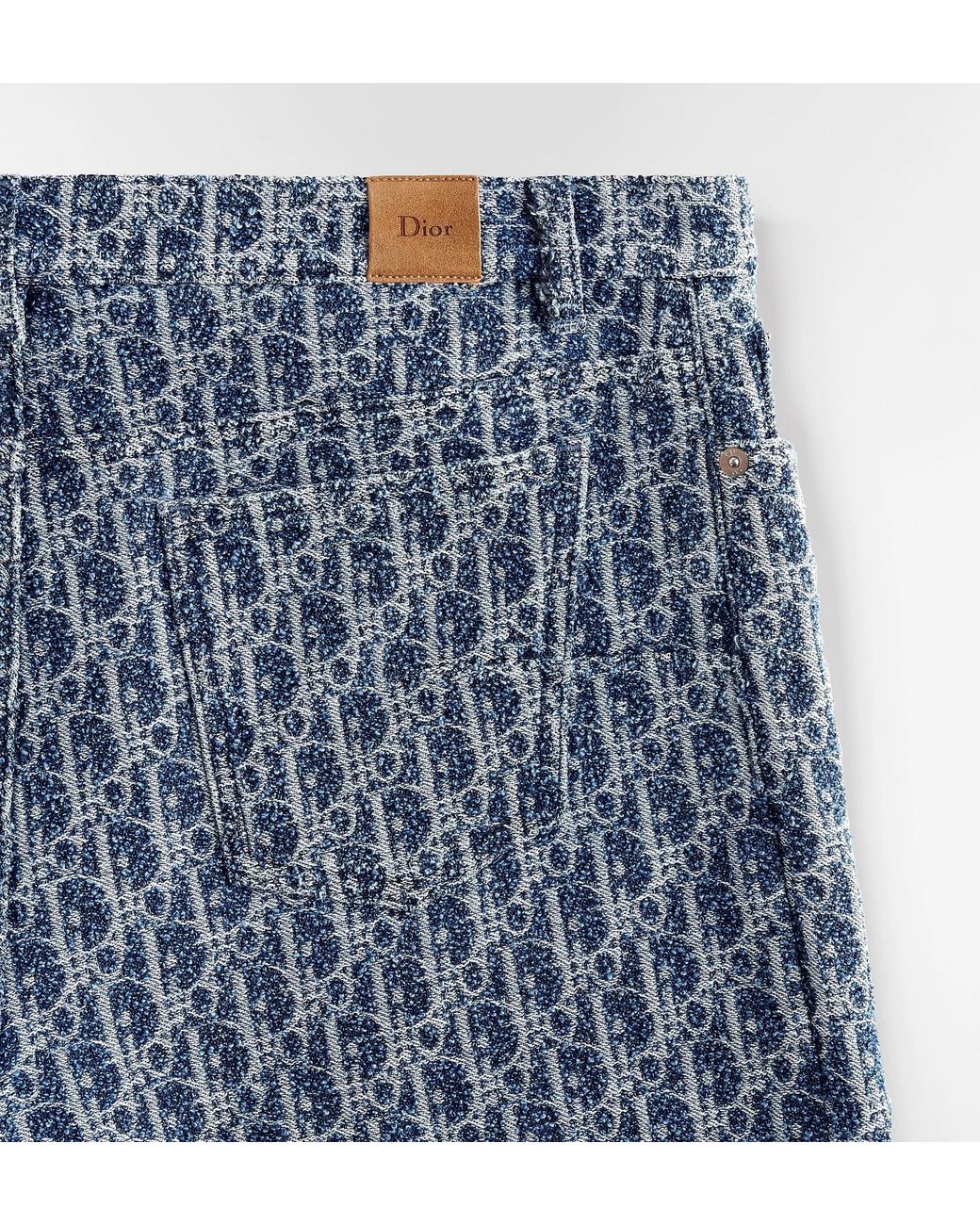 Dior Blue Iviera Oblique Shorts for men