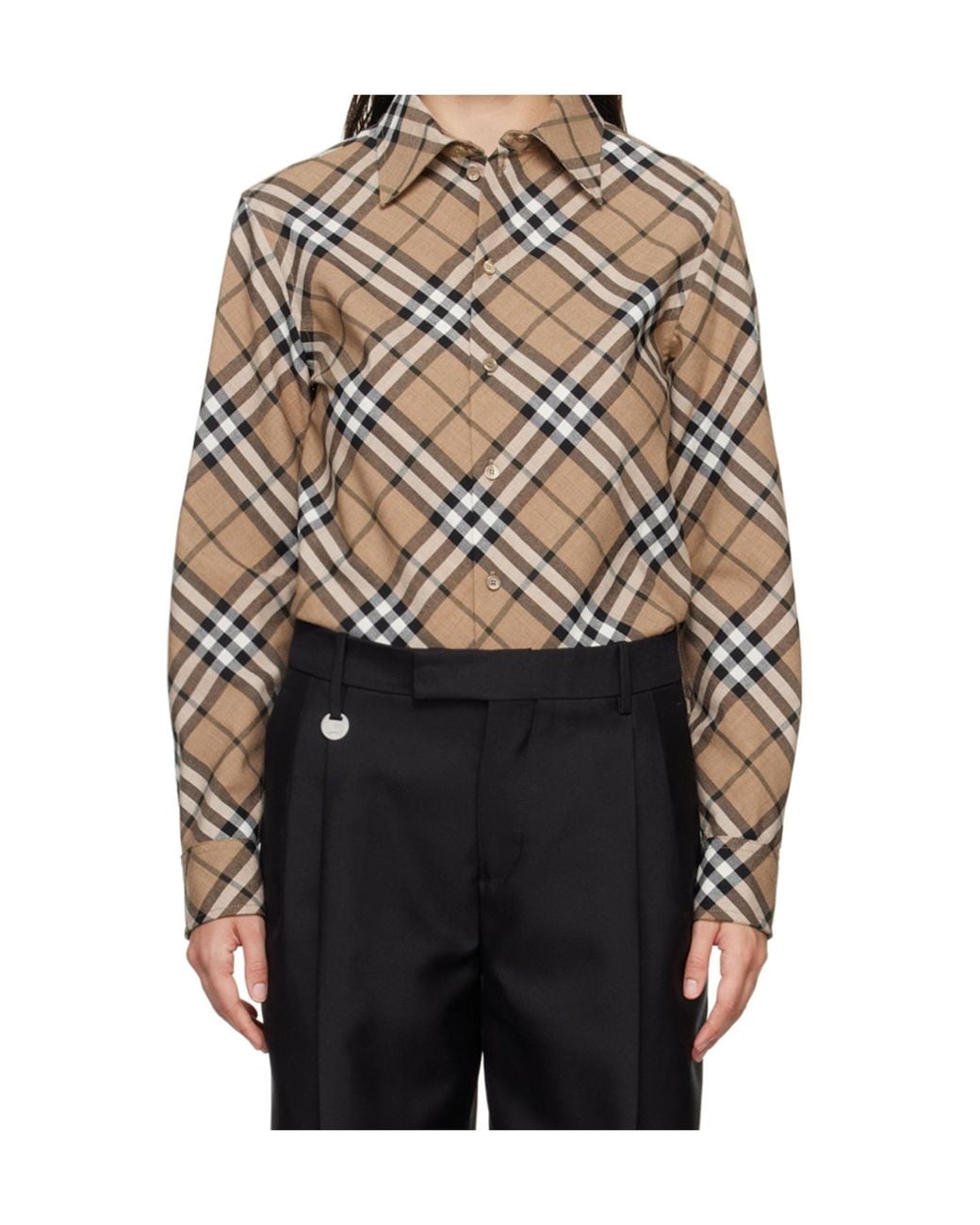 Burberry Gray Check Shirt