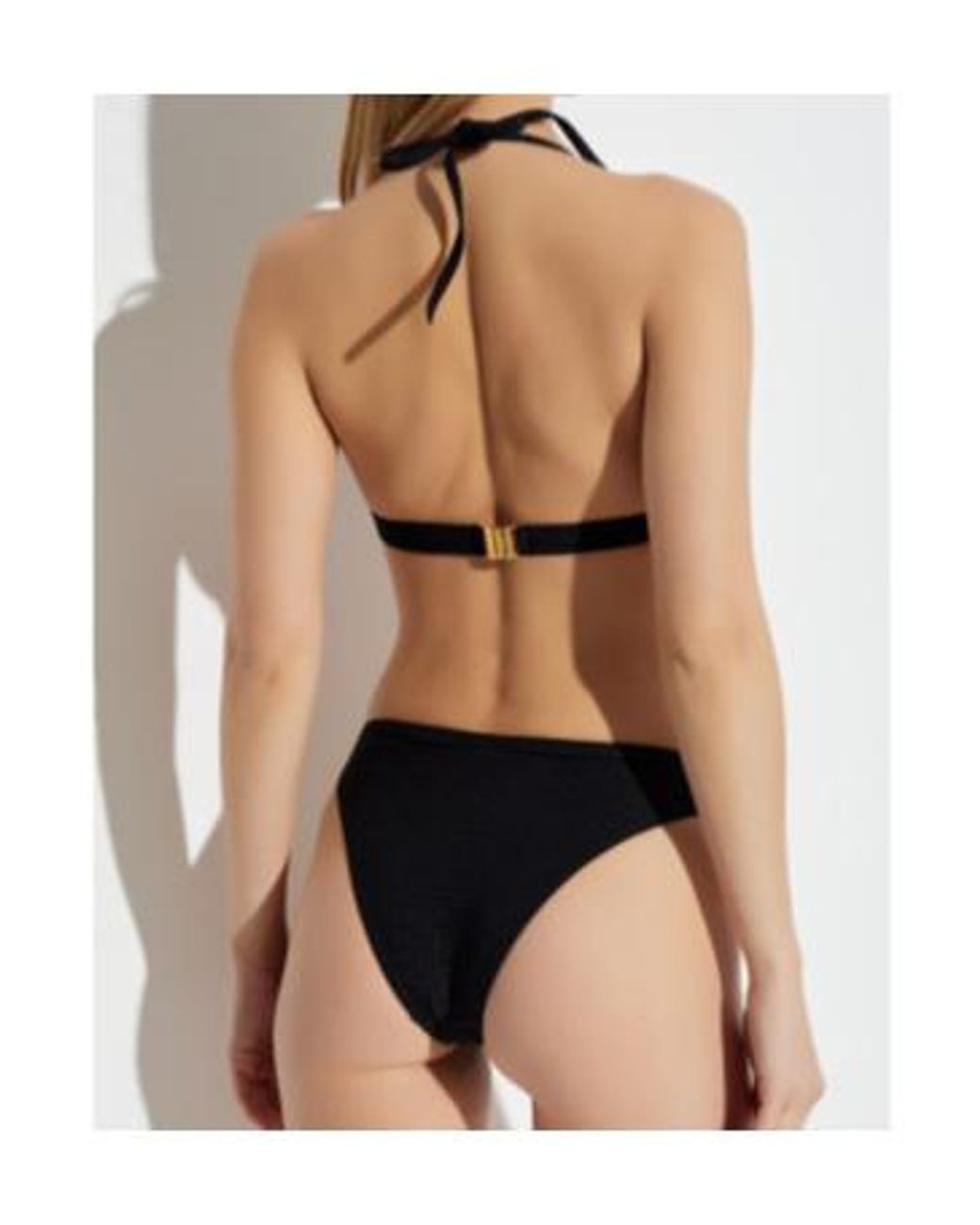 Balmain Black Two-Piece Pb Labyrinth Swimsuit