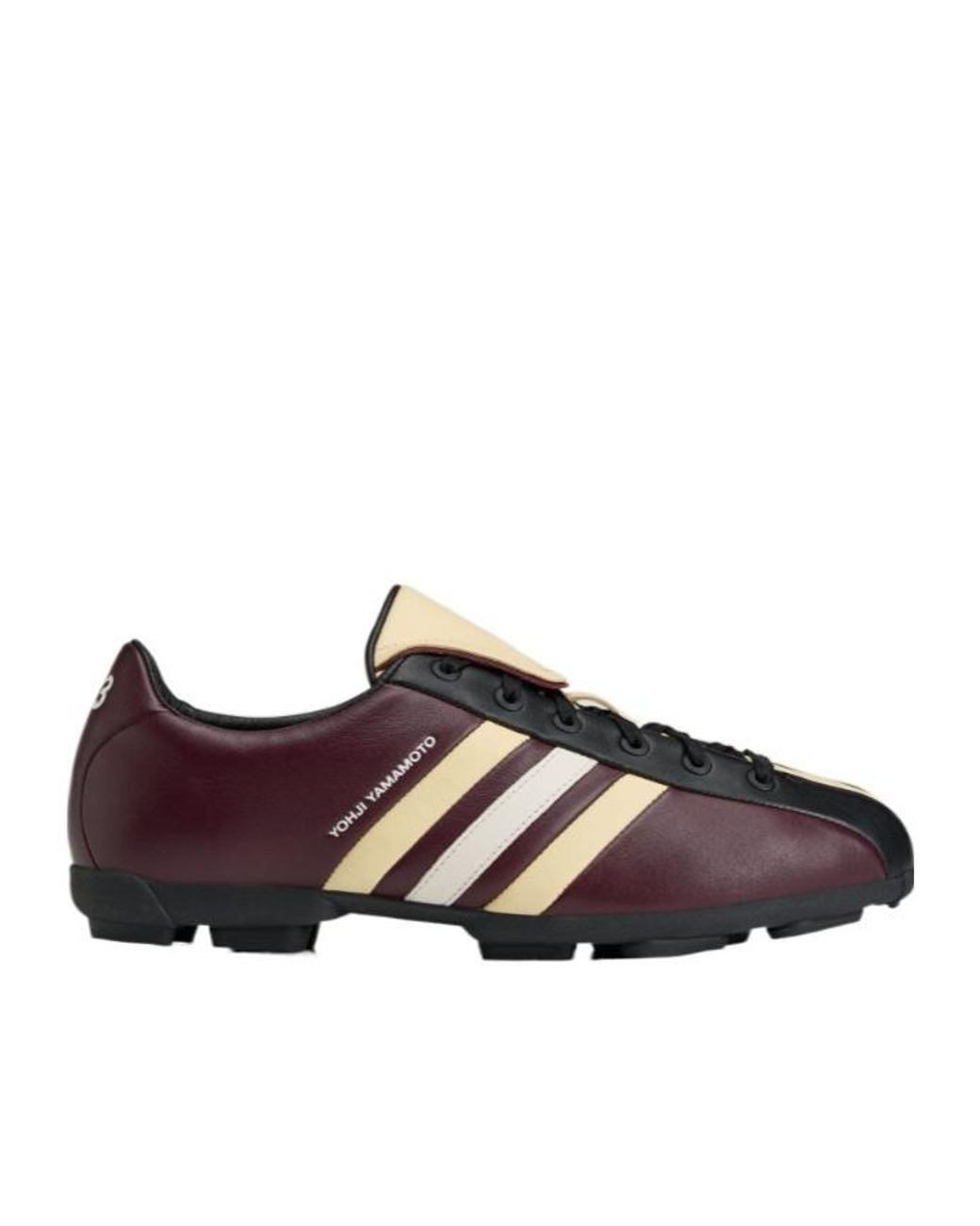 Y-3 Brown Field Leather Sneakers for men