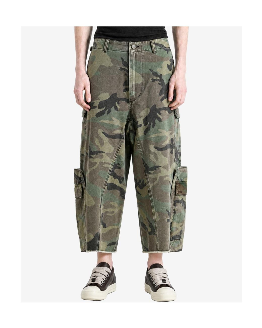 Vetements Gray Camouflage Cargo Pants for men