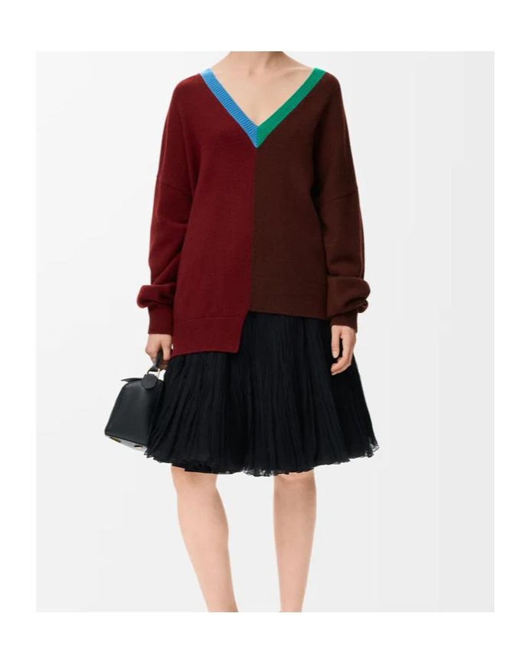 Loewe Red Asymmetric Sweater