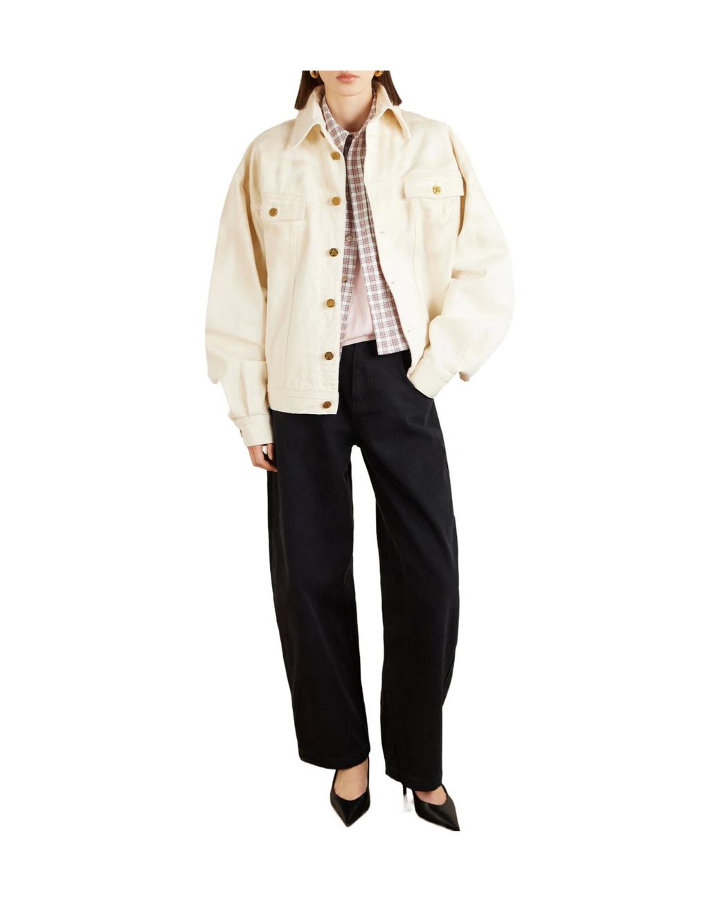 Willy Chavarria White Denim Jacket