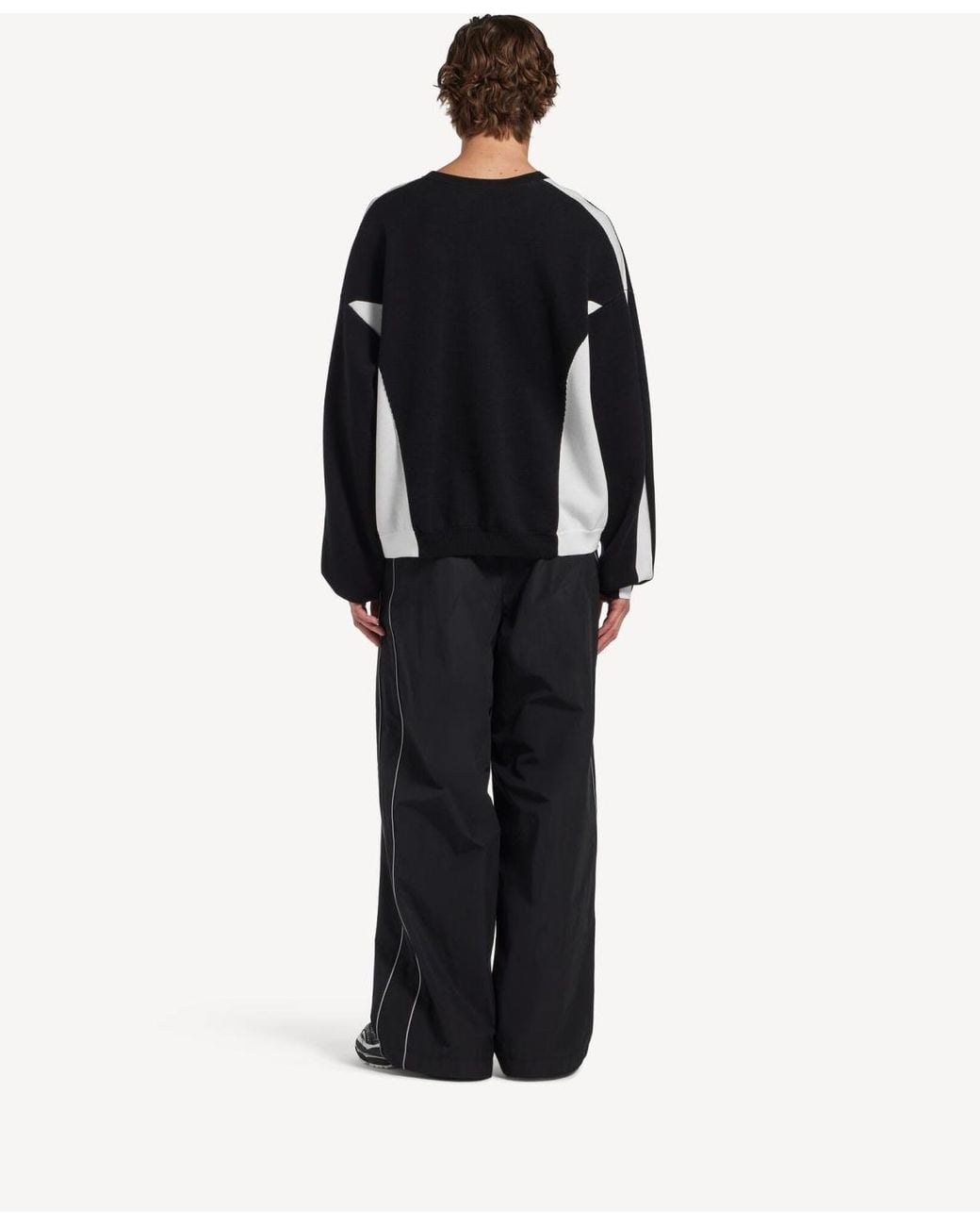 Balenciaga Blue Bodies Crewneck Sweater for men