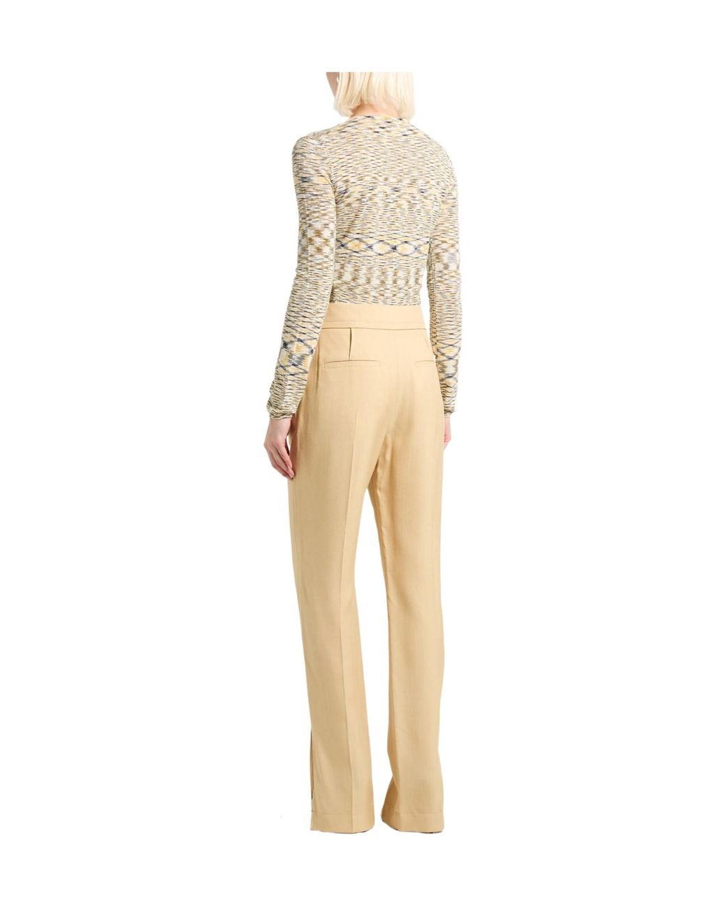 Jacquemus Natural Solid Color Casual Trousers