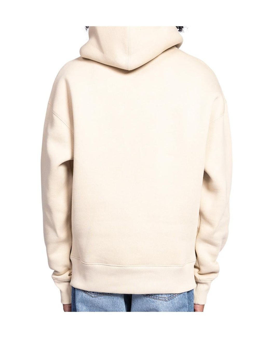 AMI Natural Long-Sleeved Drawstring Hoodie for men