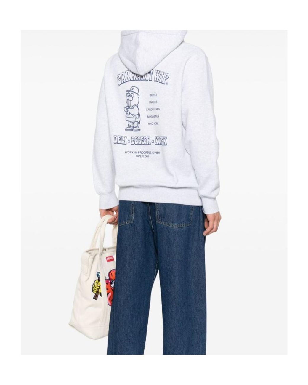 Carhartt White Sandwich Hoodie for men