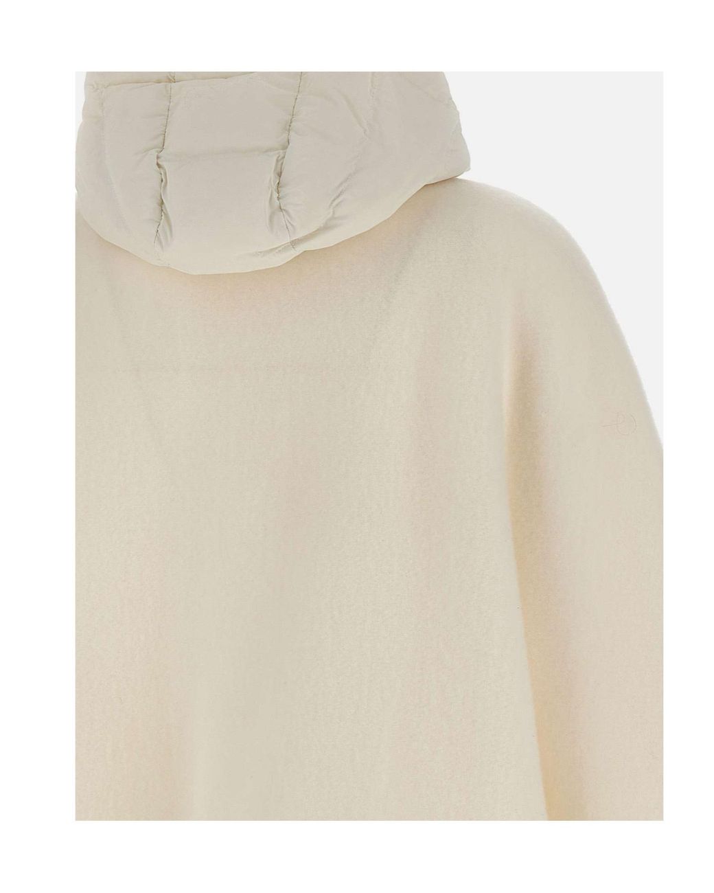 Herno Natural Oversized Zip-Up Hooded Jacket