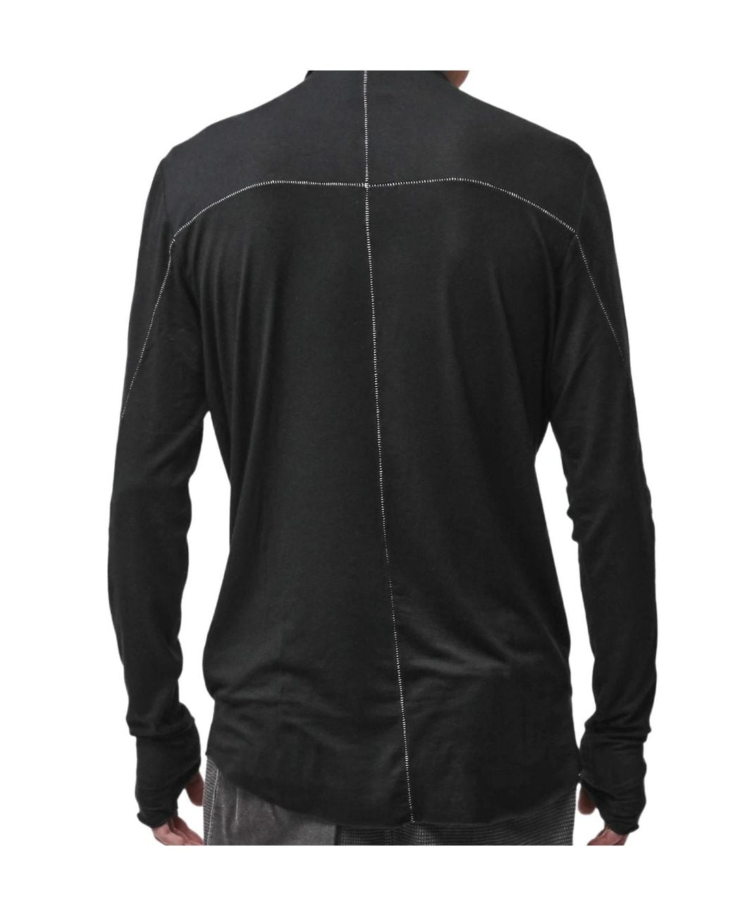 Thom Krom Black Long Sleeved Turtleneck T-Shirt for men
