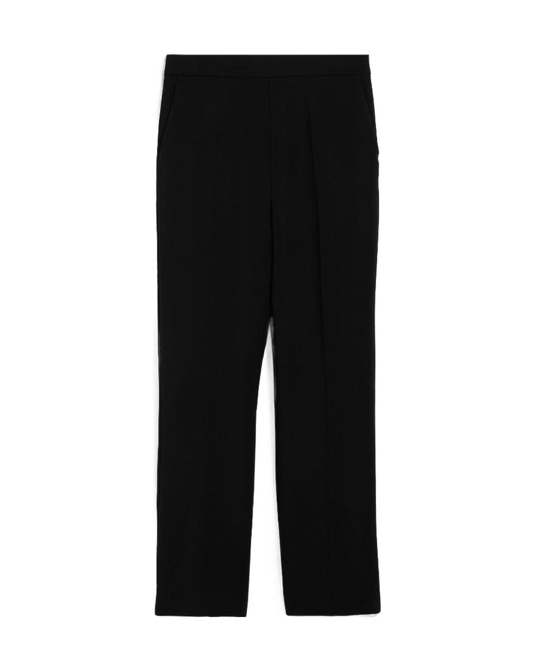 Max Mara Black High Waist Slim Fit Trousers