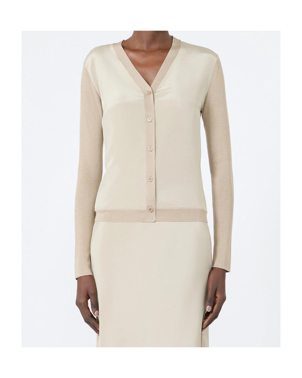 Max Mara White Ninfee Cardigan