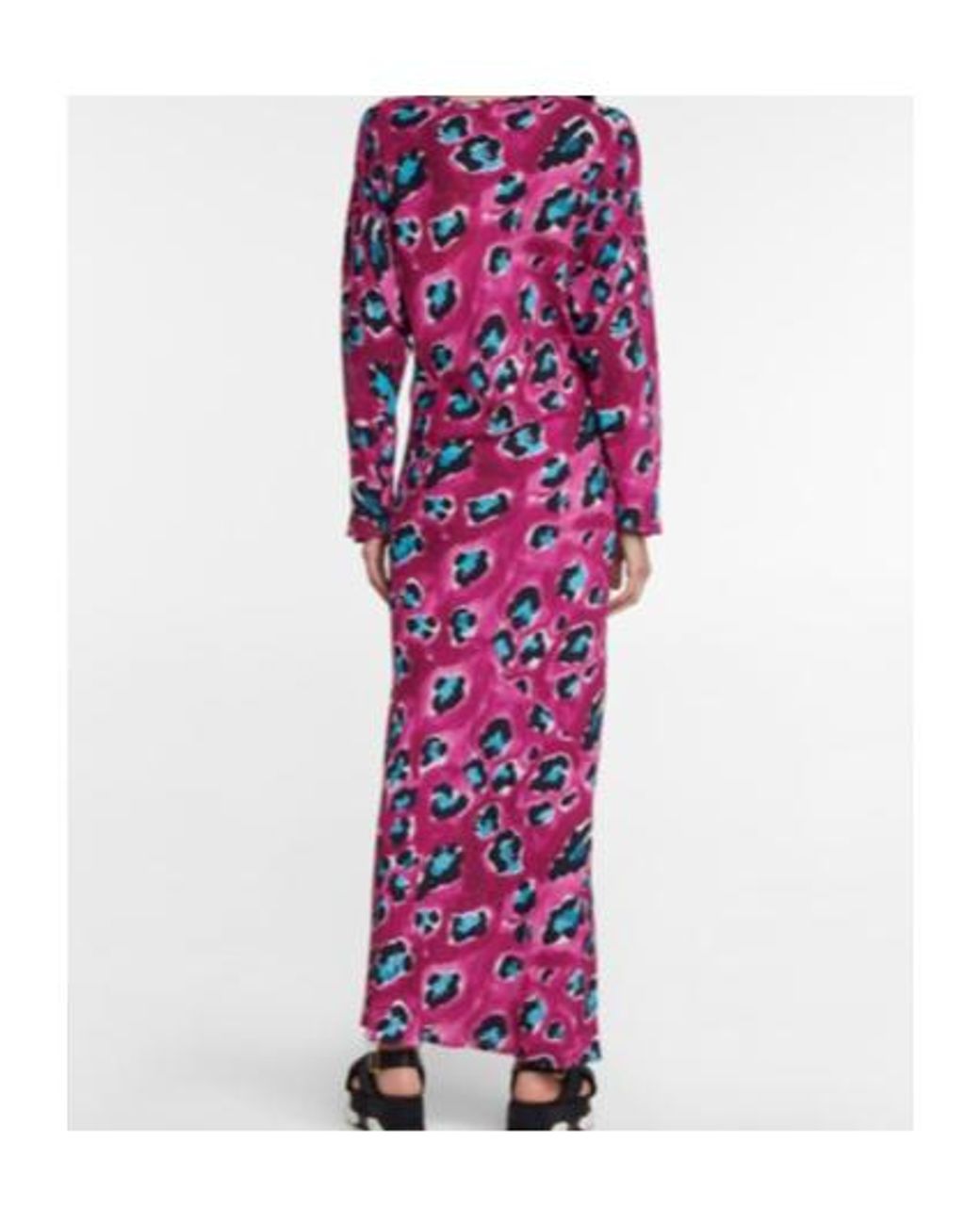 Marni Purple Printed Maxi Dress
