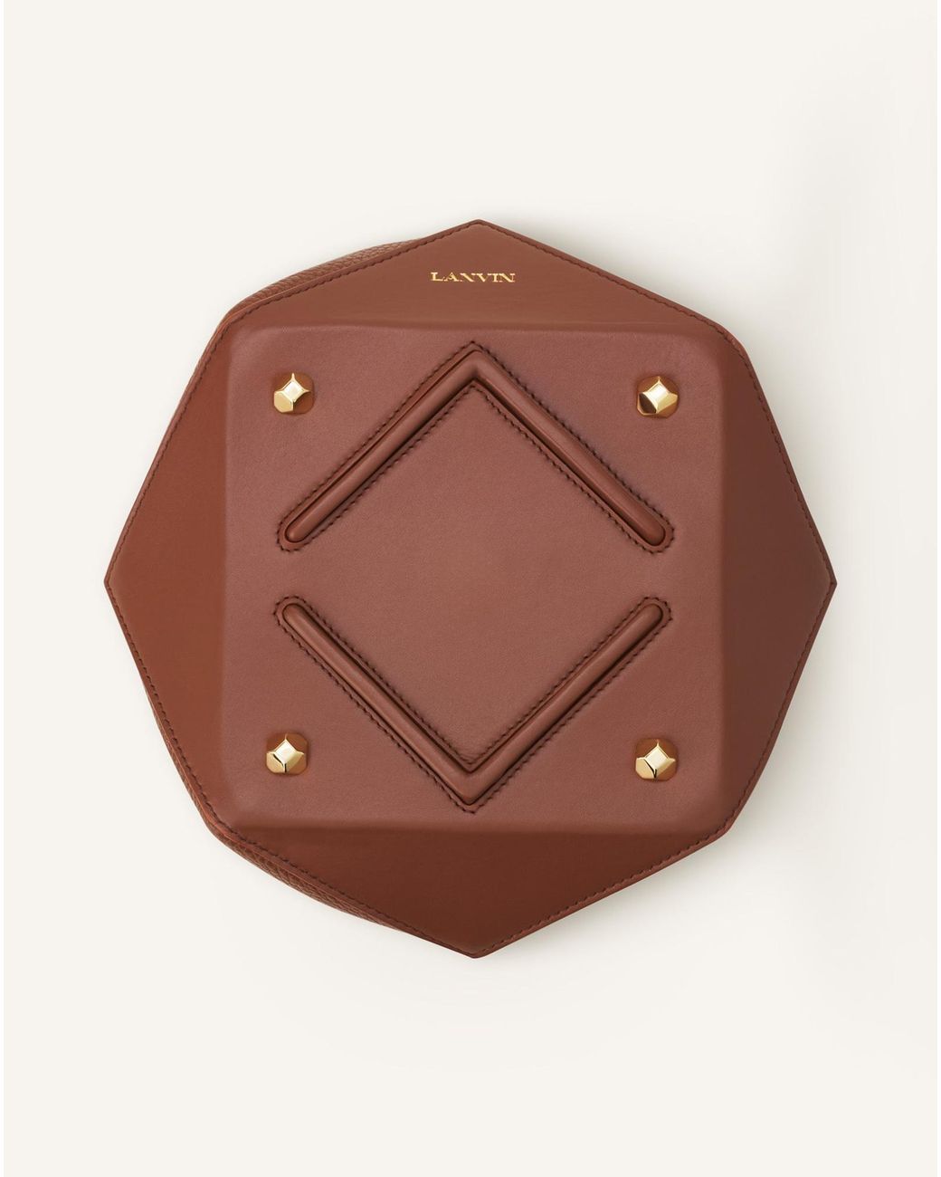 Lanvin Brown Bag Catch Shoulder Bag