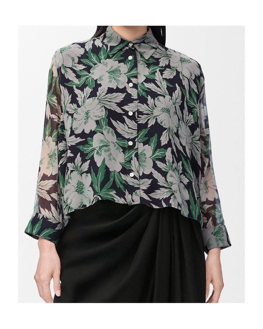 Loewe Green Relaxed Fit Crepe Shirt