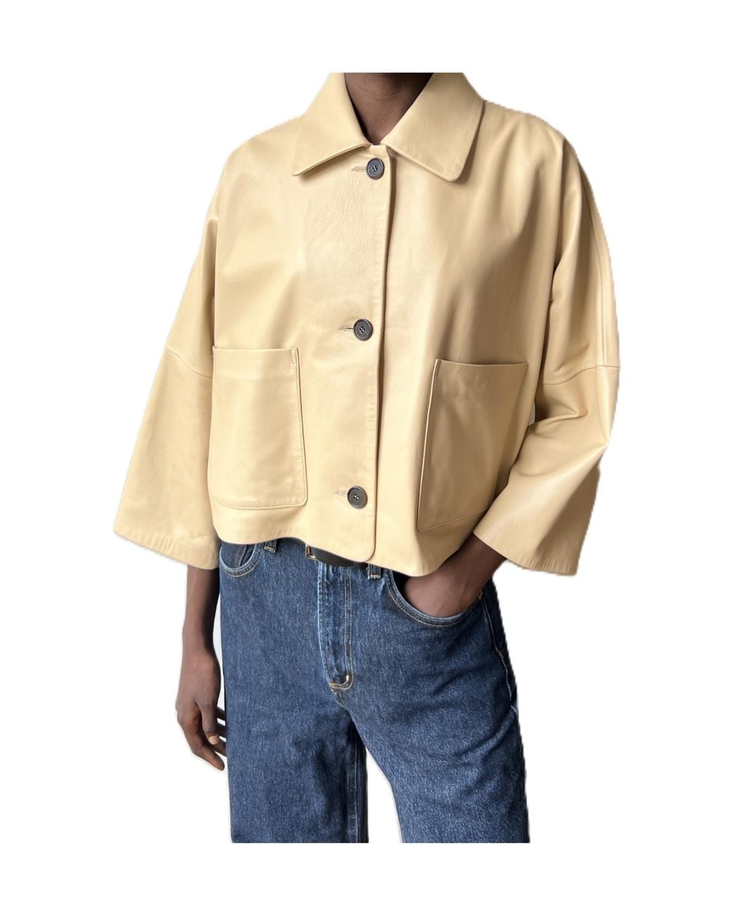 Arma Blue Long-Sleeved Button-Up Jacket