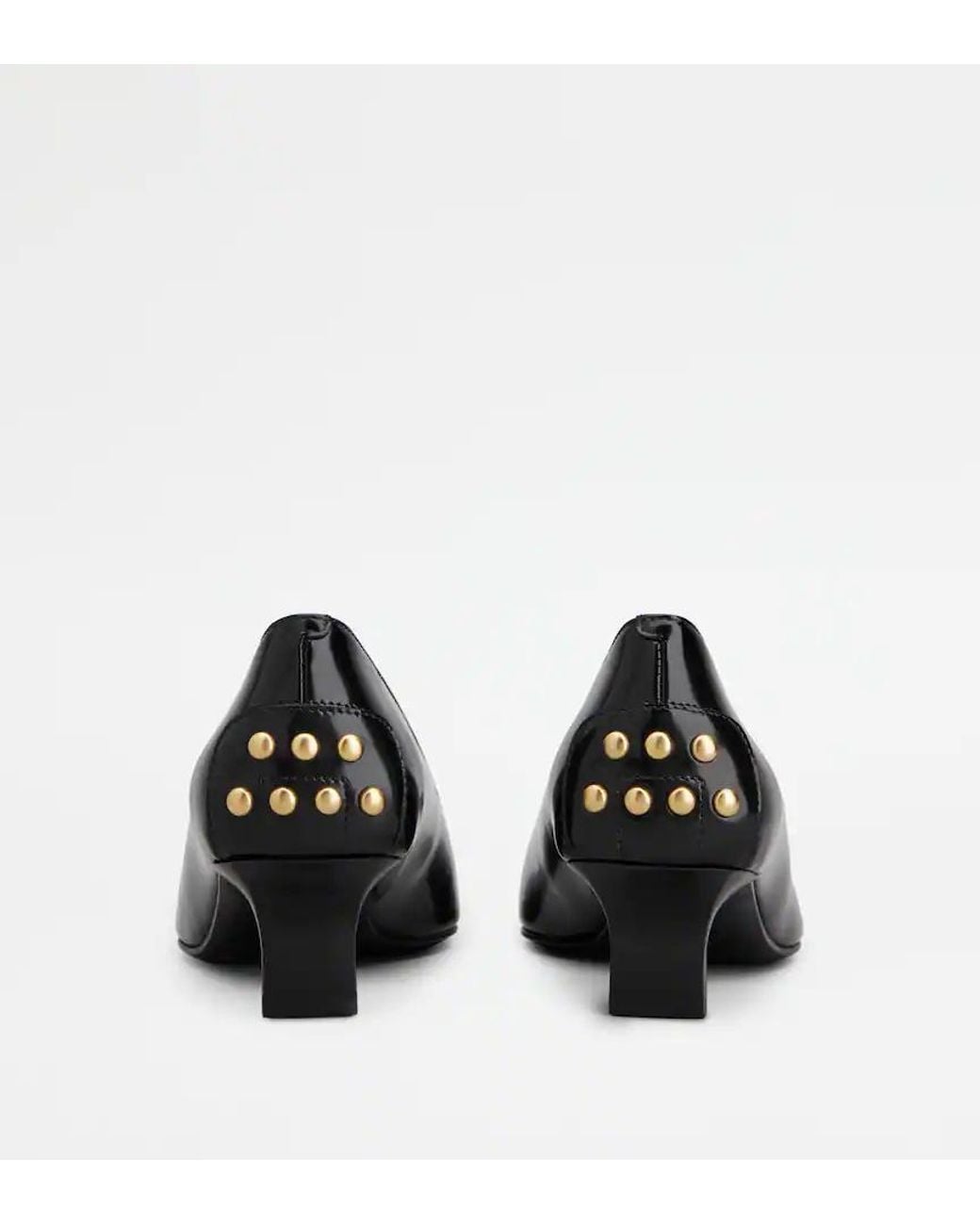 Tod's Black T 40 Kitten Heel Pumps
