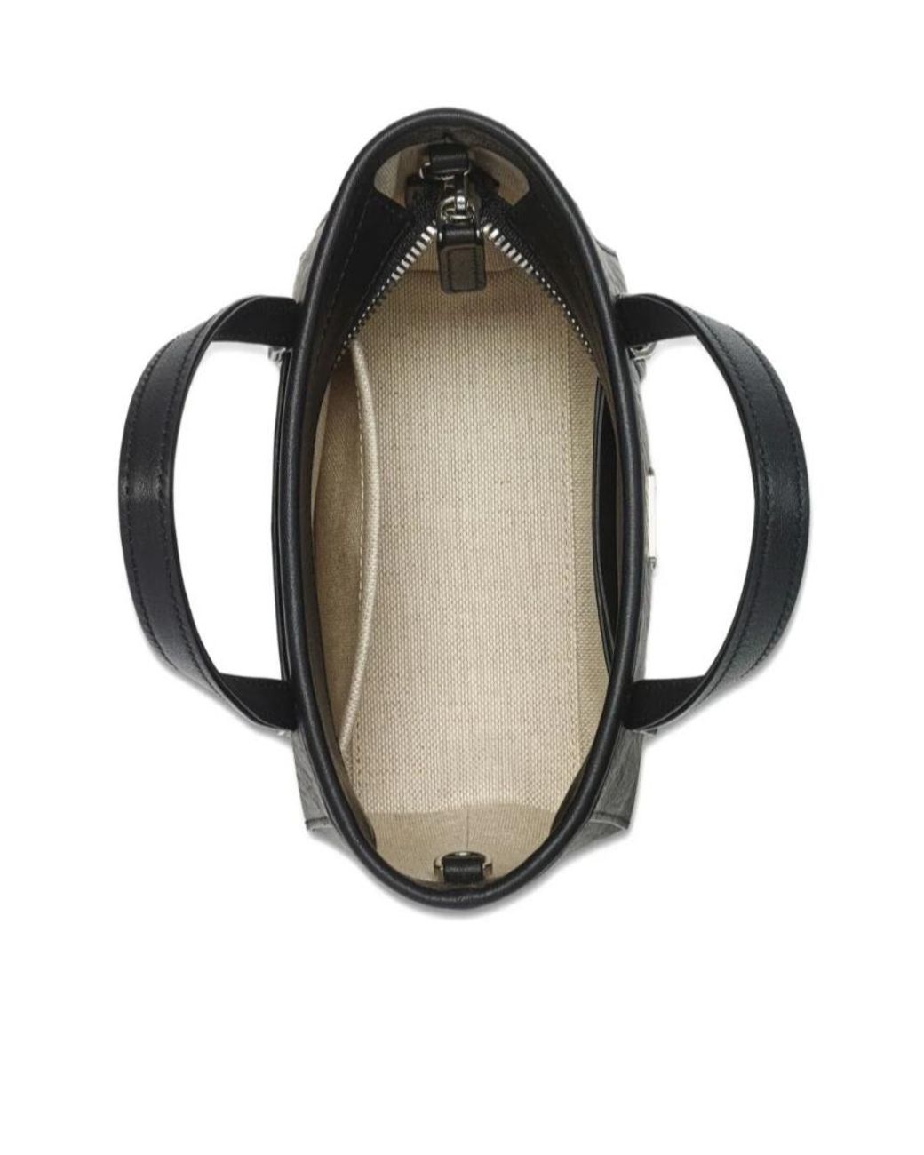 MCM Black Mini Toni Top-Zip Tote Bag