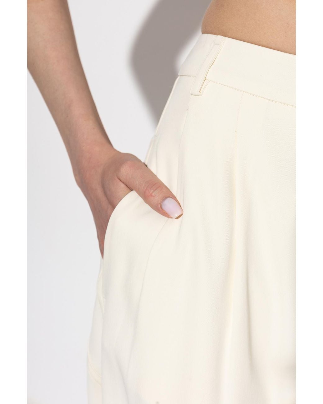DARKPARK White Loose Fit Tailored Pants