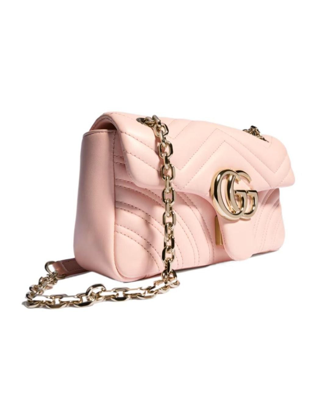 Gucci Pink Gg Marmont Small Shoulder Bag