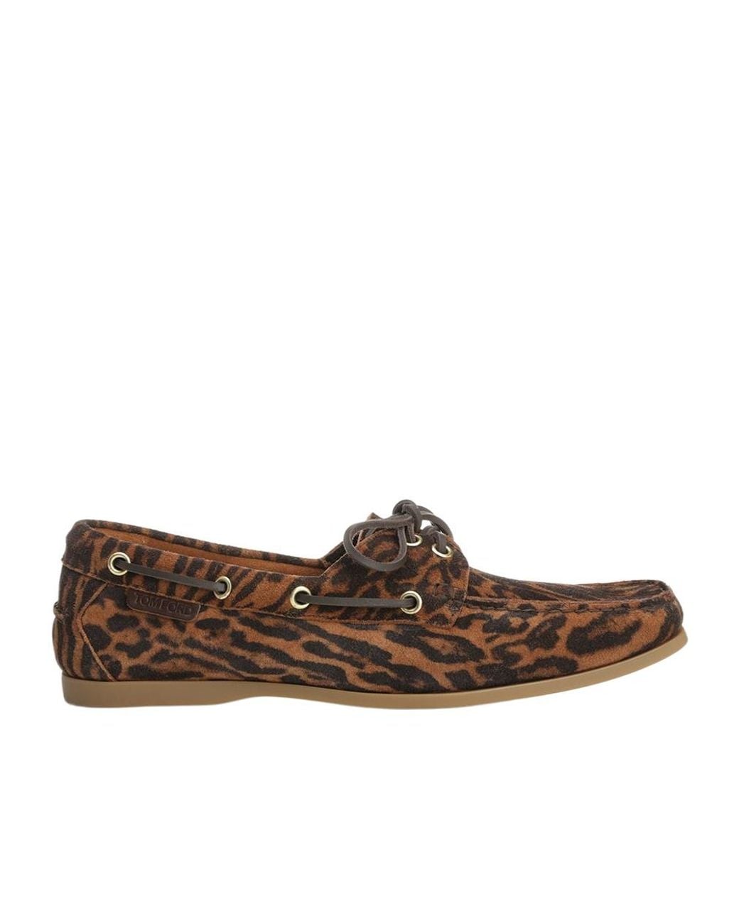 Tom Ford Brown Robin Boat Shoes for men