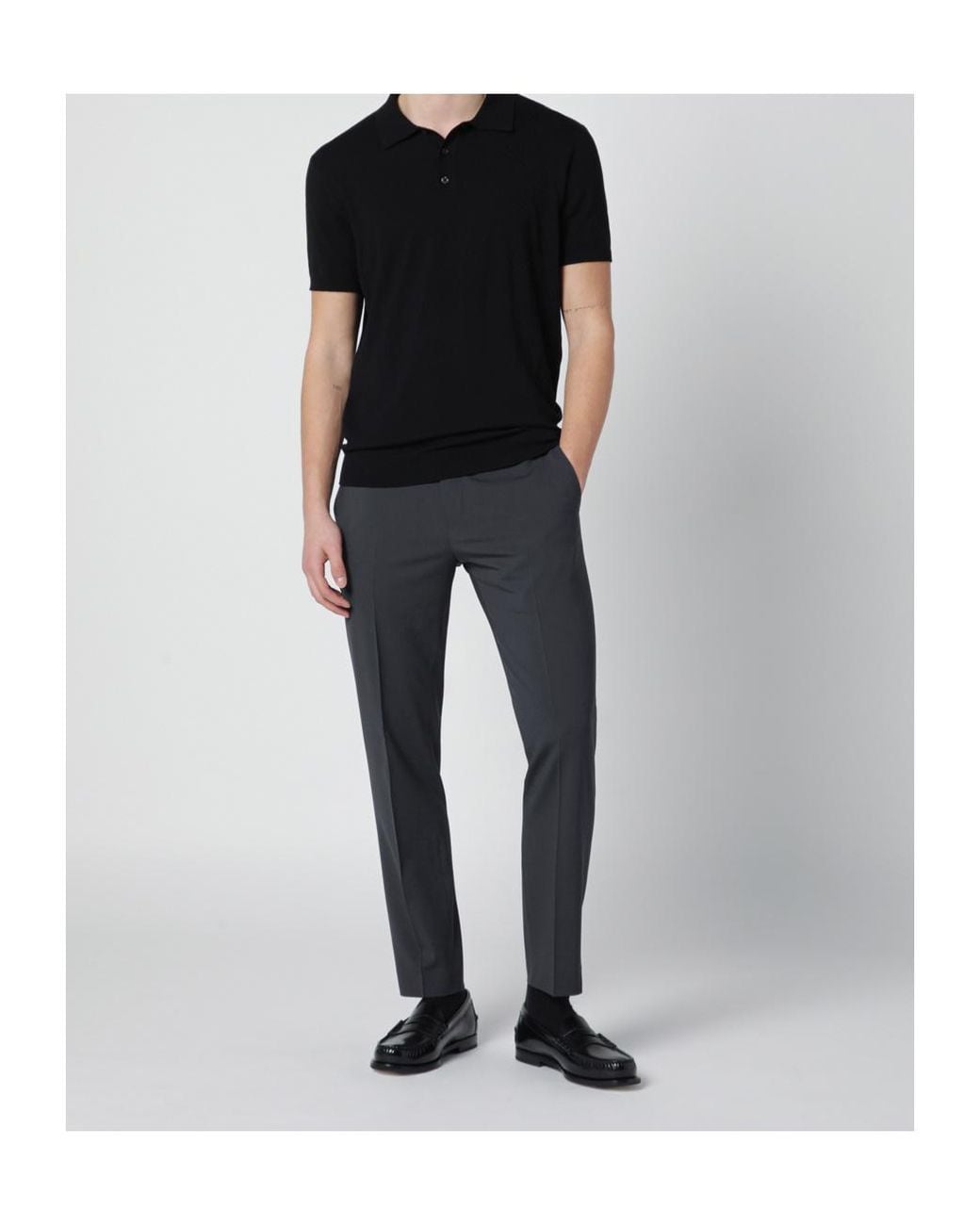 Pt Pantaloni Blue Pt Torino Slim Tailored Pants for men