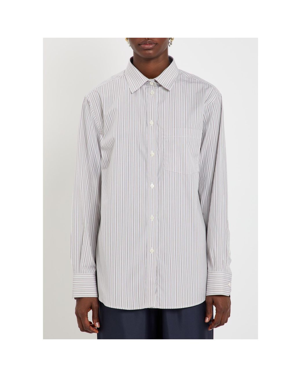 Rohe White Long-Sleeve Oversized-Fit Shirt