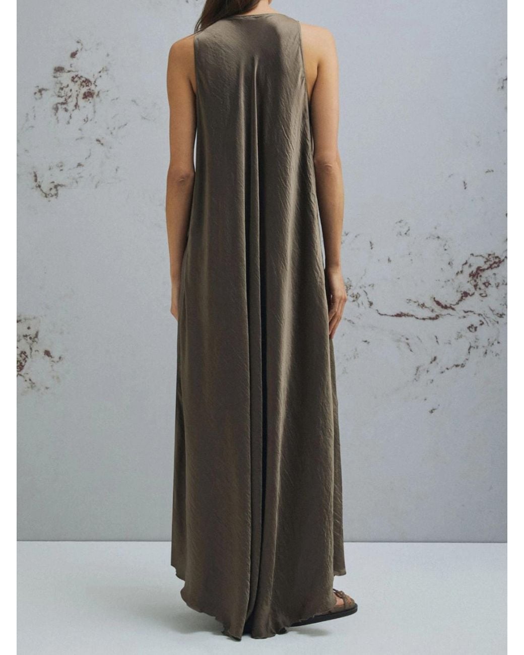 Marella Natural Crinkle Twill Dress