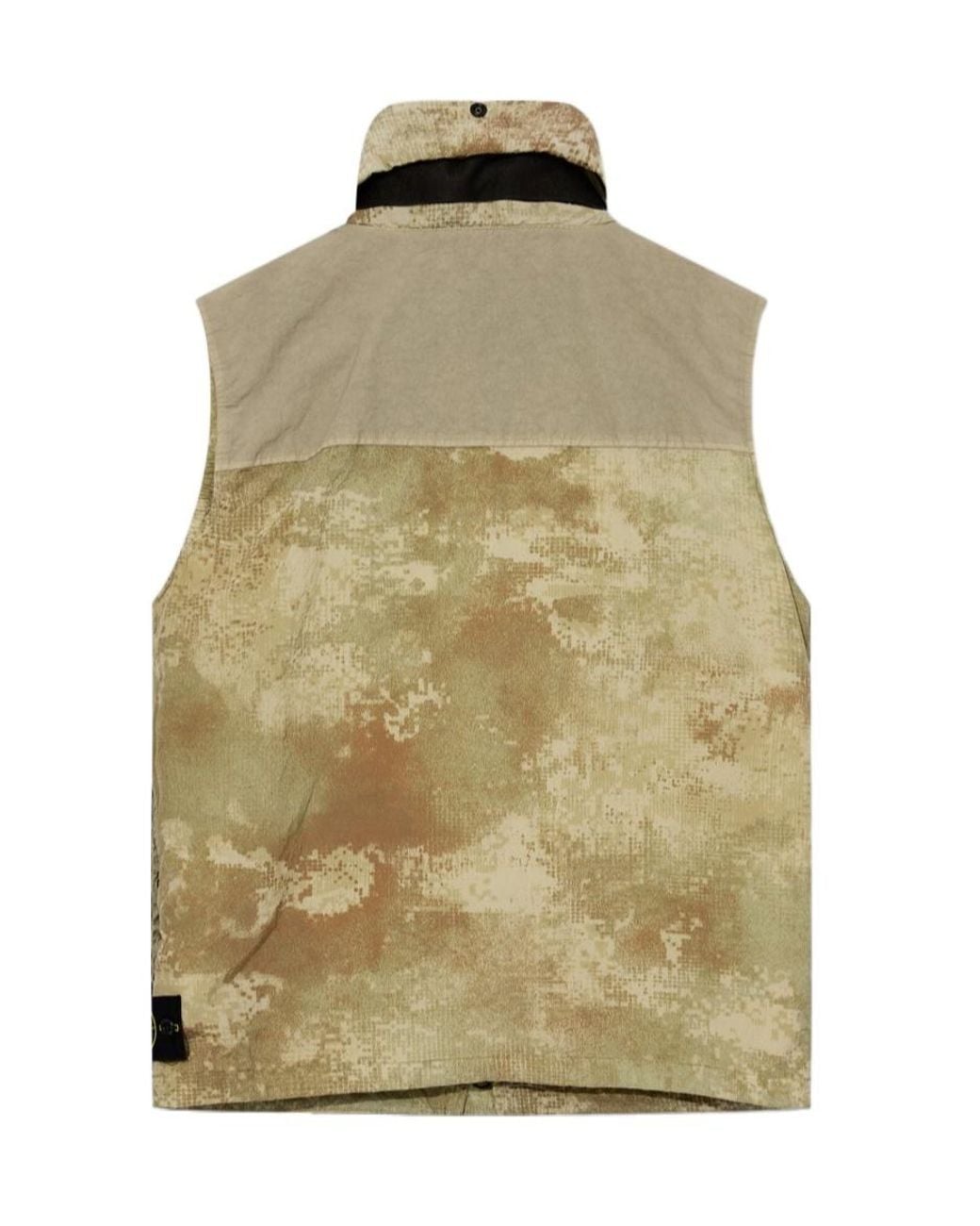 Stone Island Green High-Necked Sleeveless Vest for men