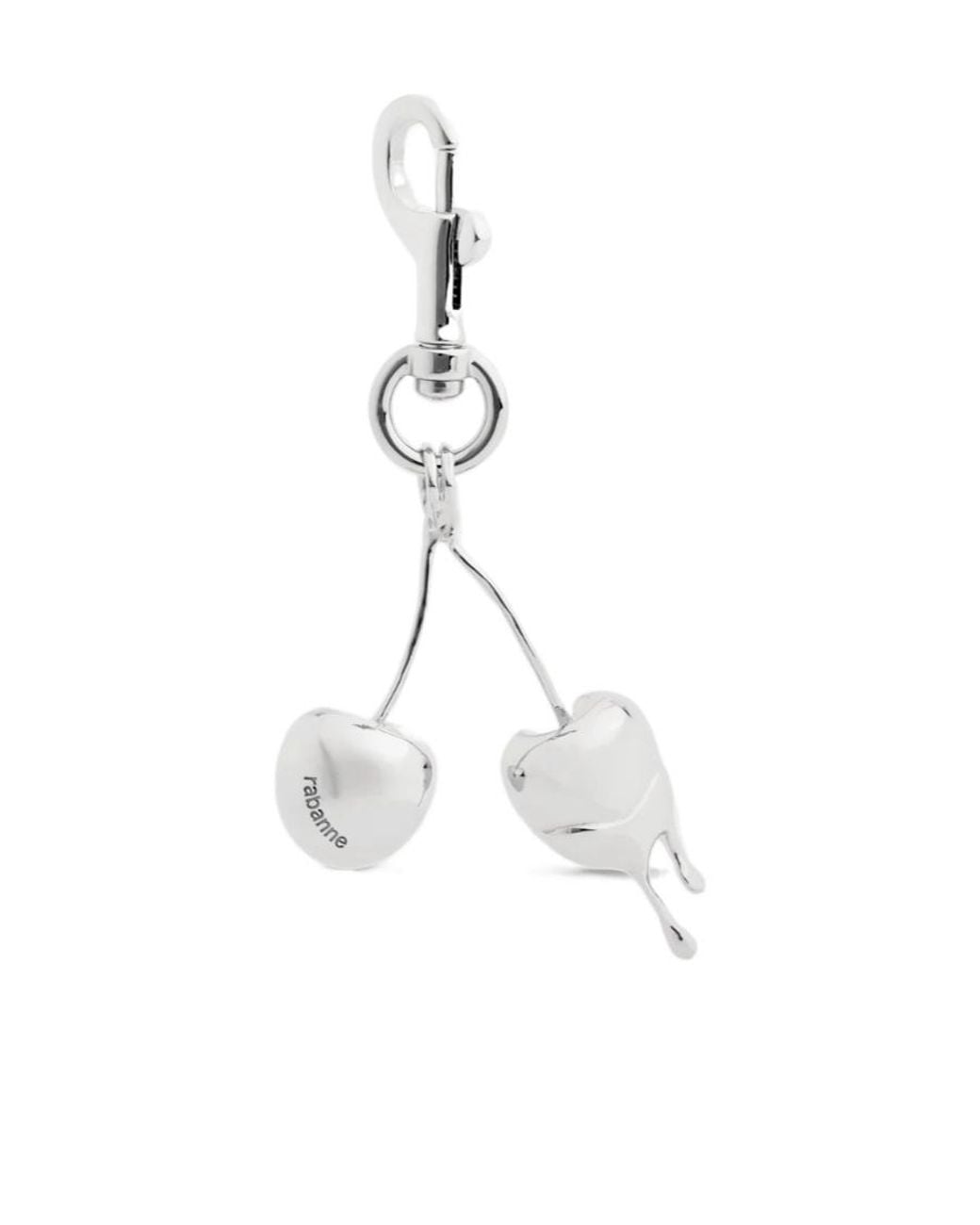 Rabanne Metallic Rabanne Melted Heart Keychain