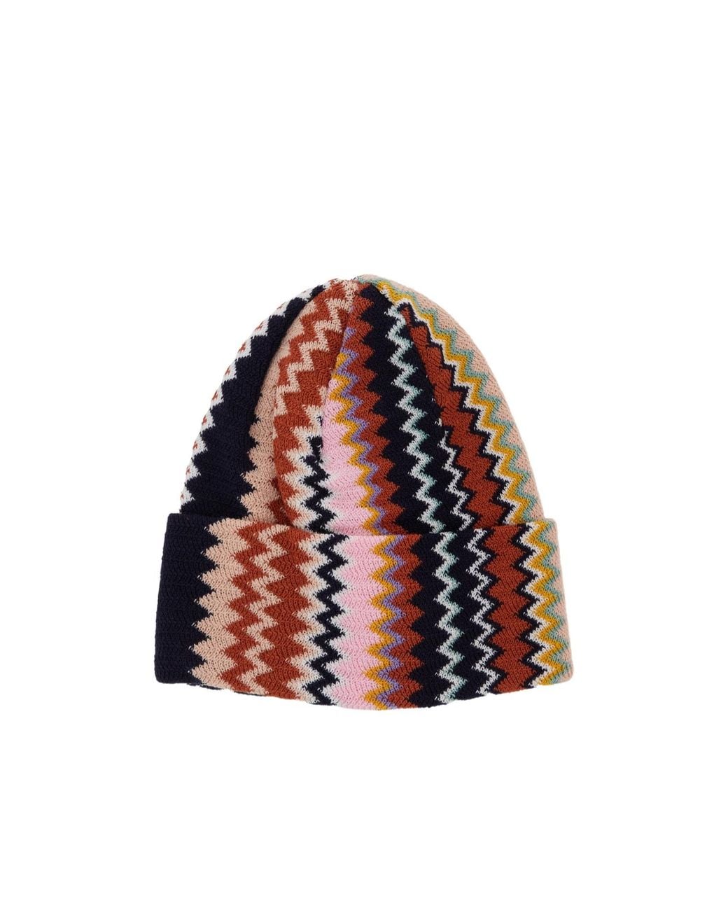 Missoni Red Ribbed Hat