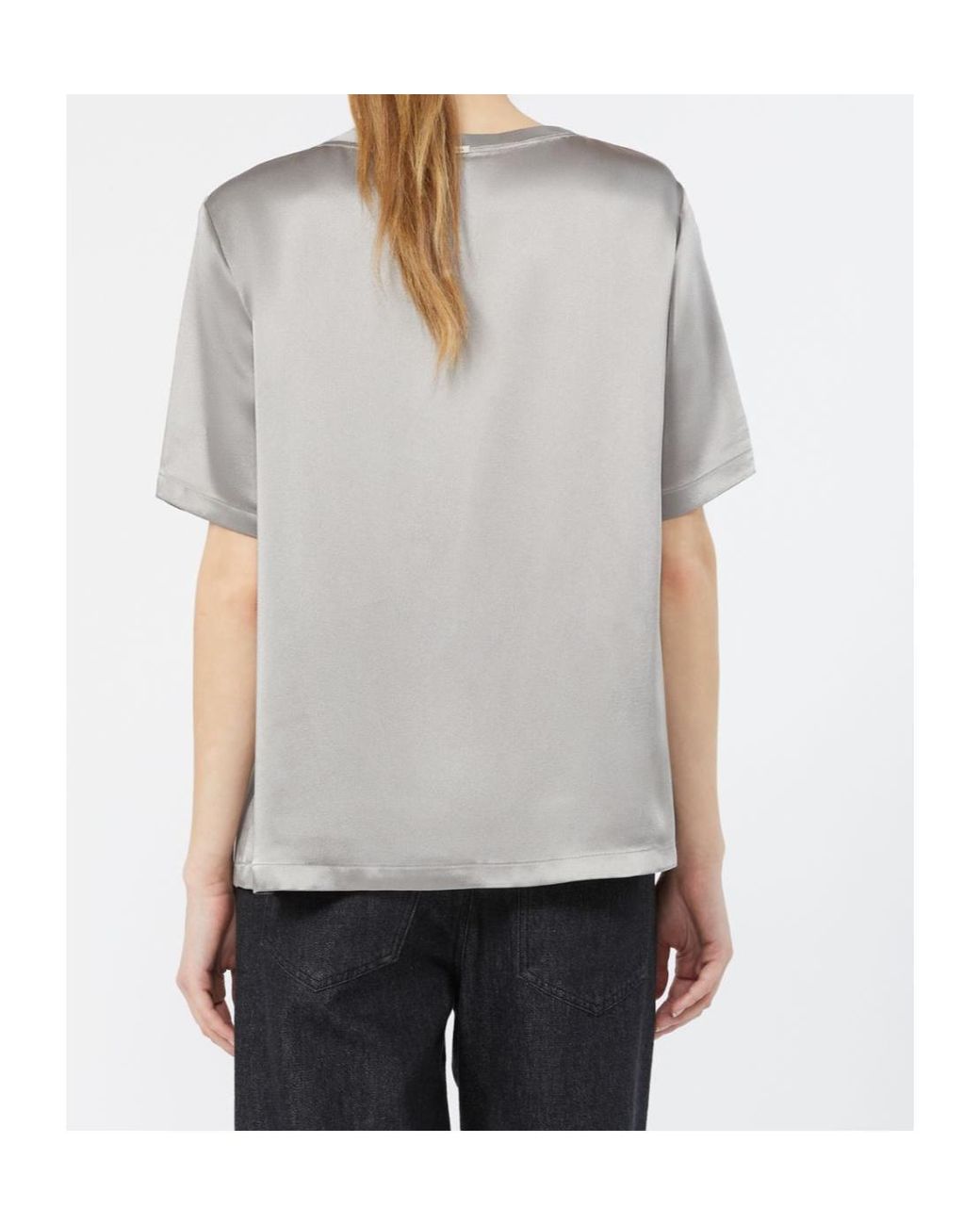 Max Mara Gray Short-Sleeved T-Shirt