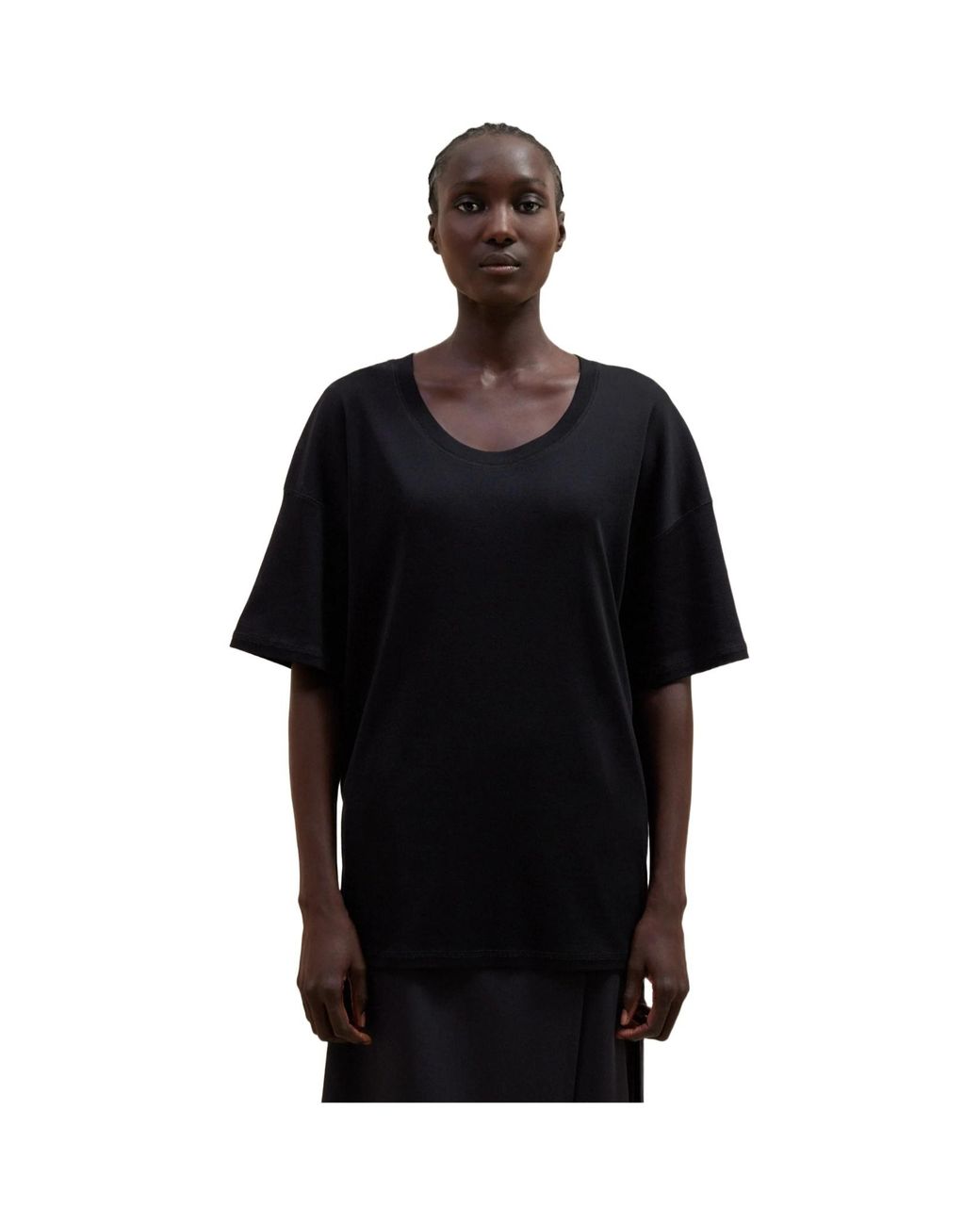 Lemaire Blue Short-Sleeved Scoop-Neck T-Shirt