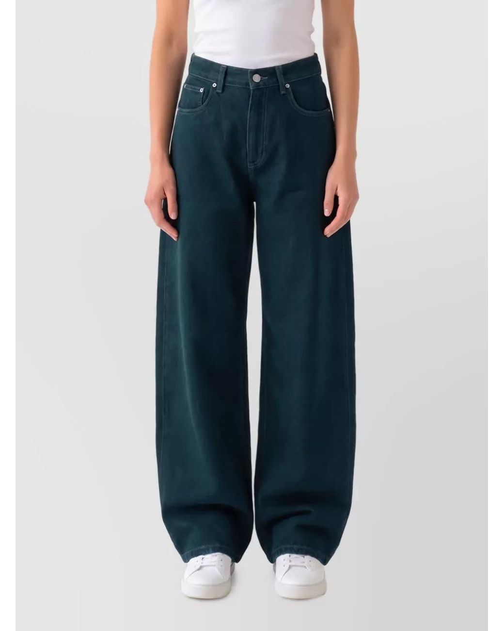 Frankie Shop Blue Wide-Leg Jeans