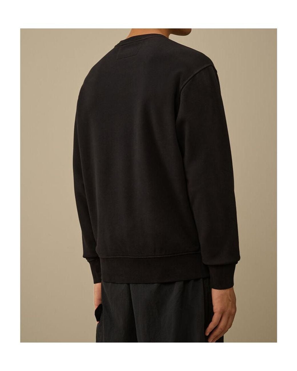 C P Company Black Lens Pocket Sweatshirt for men