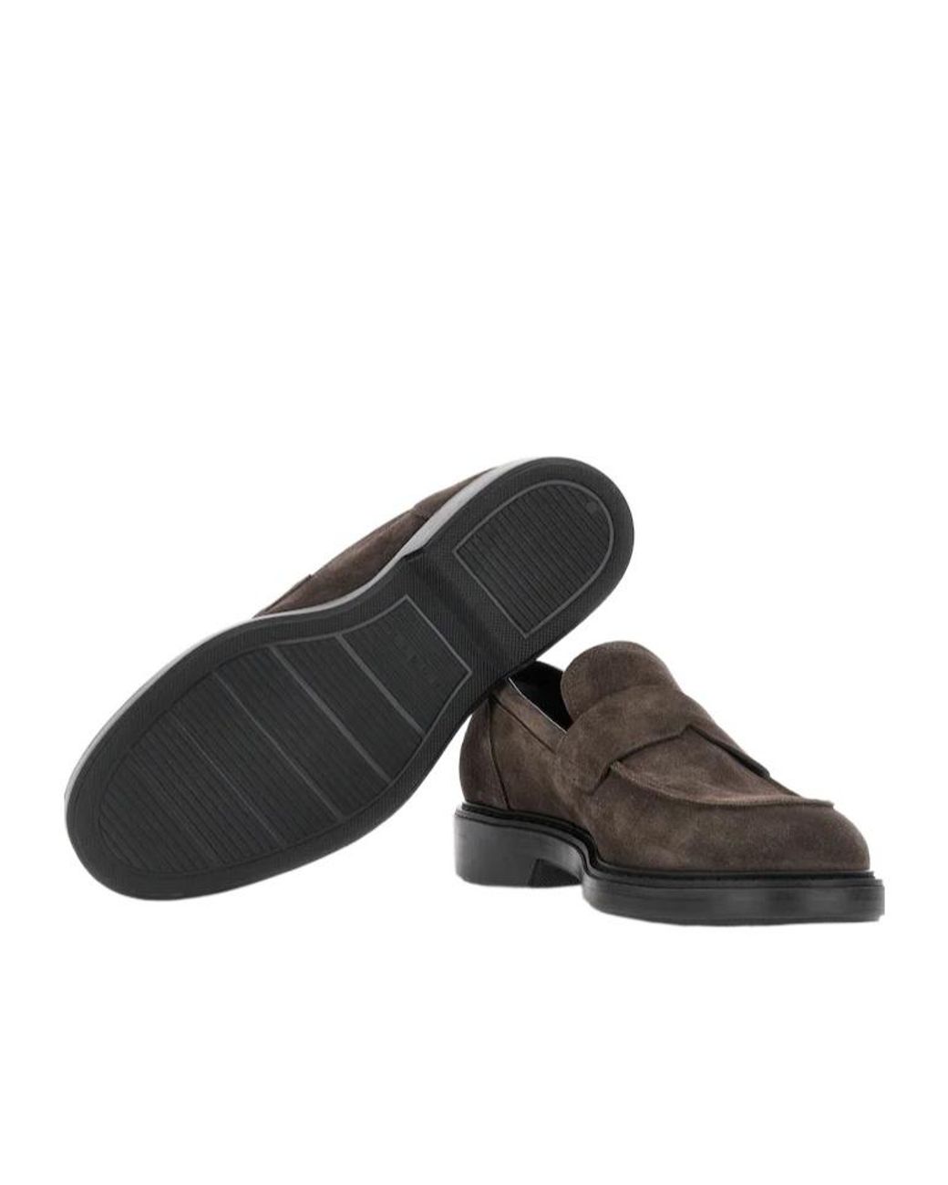 Hogan Brown H704 Loafers for men
