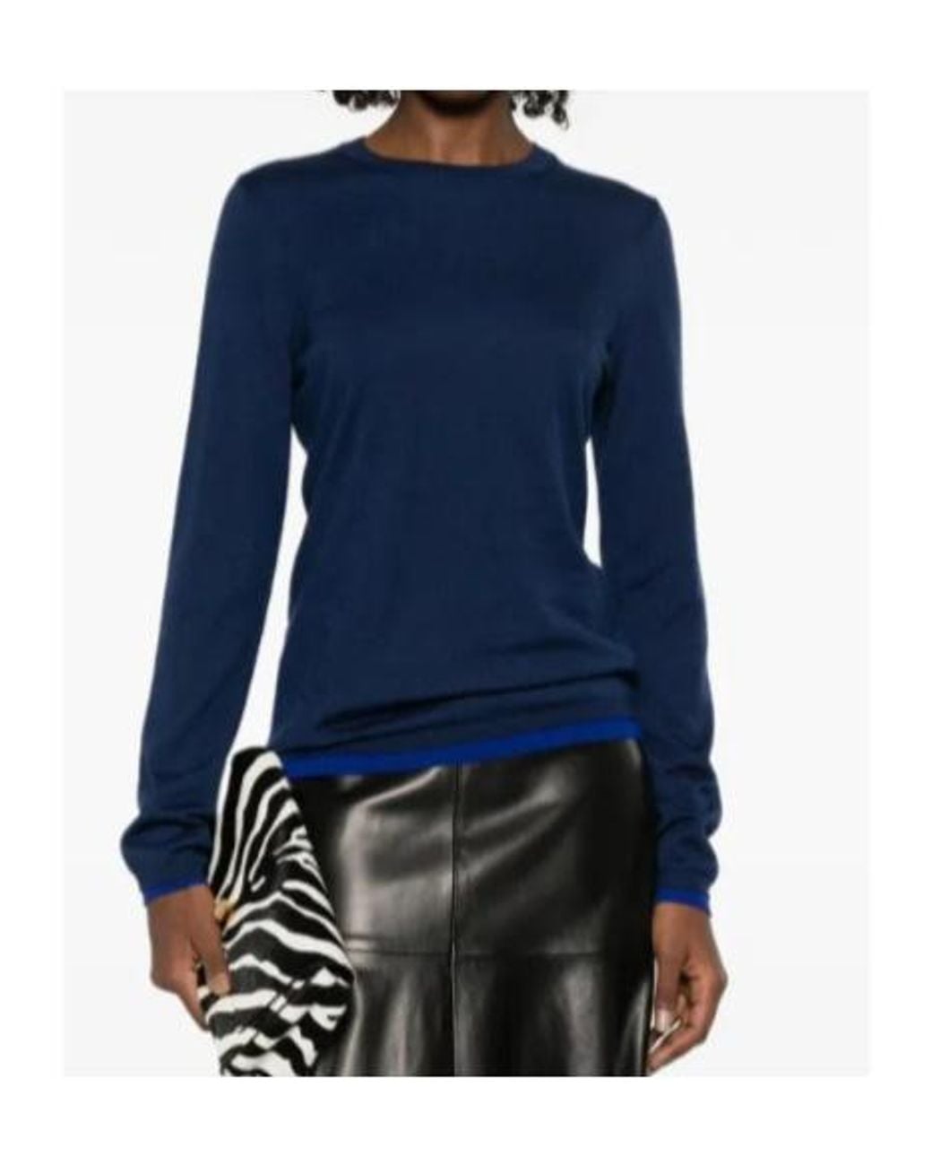Gabriela Hearst Blue Long-Sleeved Sweater