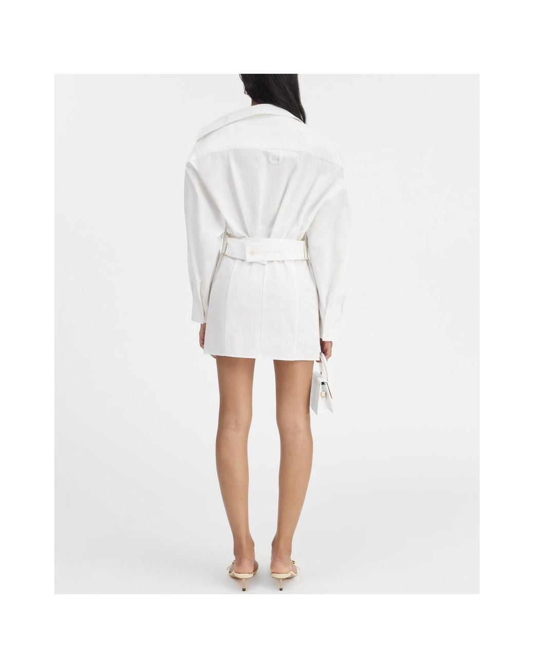Jacquemus White Collared Long-Sleeve Shirt
