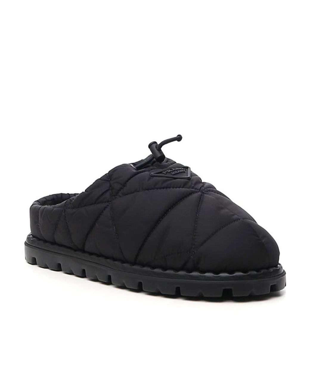 Prada Black Logo Muller Shoes for men